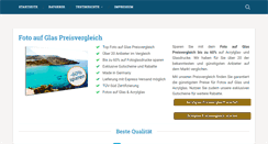 Desktop Screenshot of foto-auf-glas.com